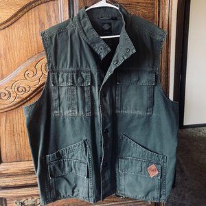 Harley-Davidson Hunter Green Denim Vest